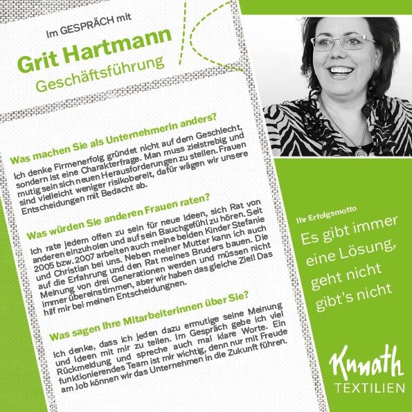 Geschäftsführerin Grit Hartmann im Interview